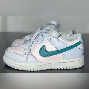 Nike Dunk Low Mineral Teal Preschool Size 11c Shoes FD1228-002